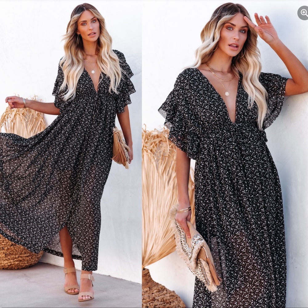 Black maxi dress